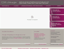 Tablet Screenshot of chirurgieorthopediquemarseille.fr